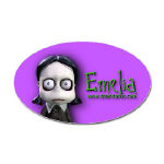 Emelia Sticker A (Oval)